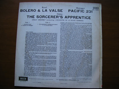 SXL 6065  RAVEL / HONEGGER / DUKAS: ORCHESTRAL WORKS     ANSERMET / SUISSE ROMANDE    ED3