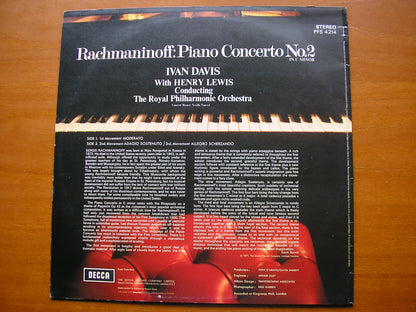 RACHMANINOV: PIANO CONCERTO No.2      DAVIS / ROYAL PHILHARMONIC / LEWIS      PFS 4214