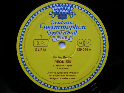 BERLIOZ: REQUIEM     SCHREIER / BAVARIAN RADIO ORCHESTRA / MUNCH      2LP     139 264/5