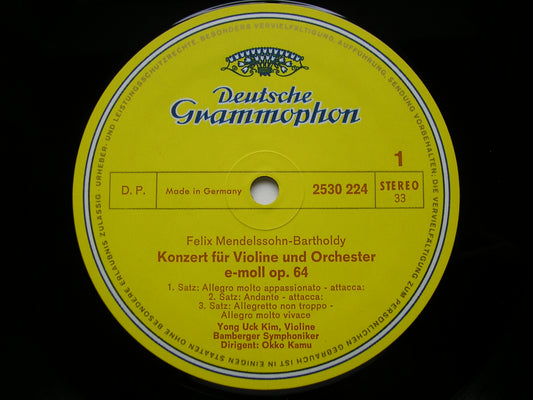 MENDELSSOHN & BRUCH: VIOLIN CONCERTOS      YONG UCK KIM / BAMBERG SYMPHONY / KAMU     2530 224