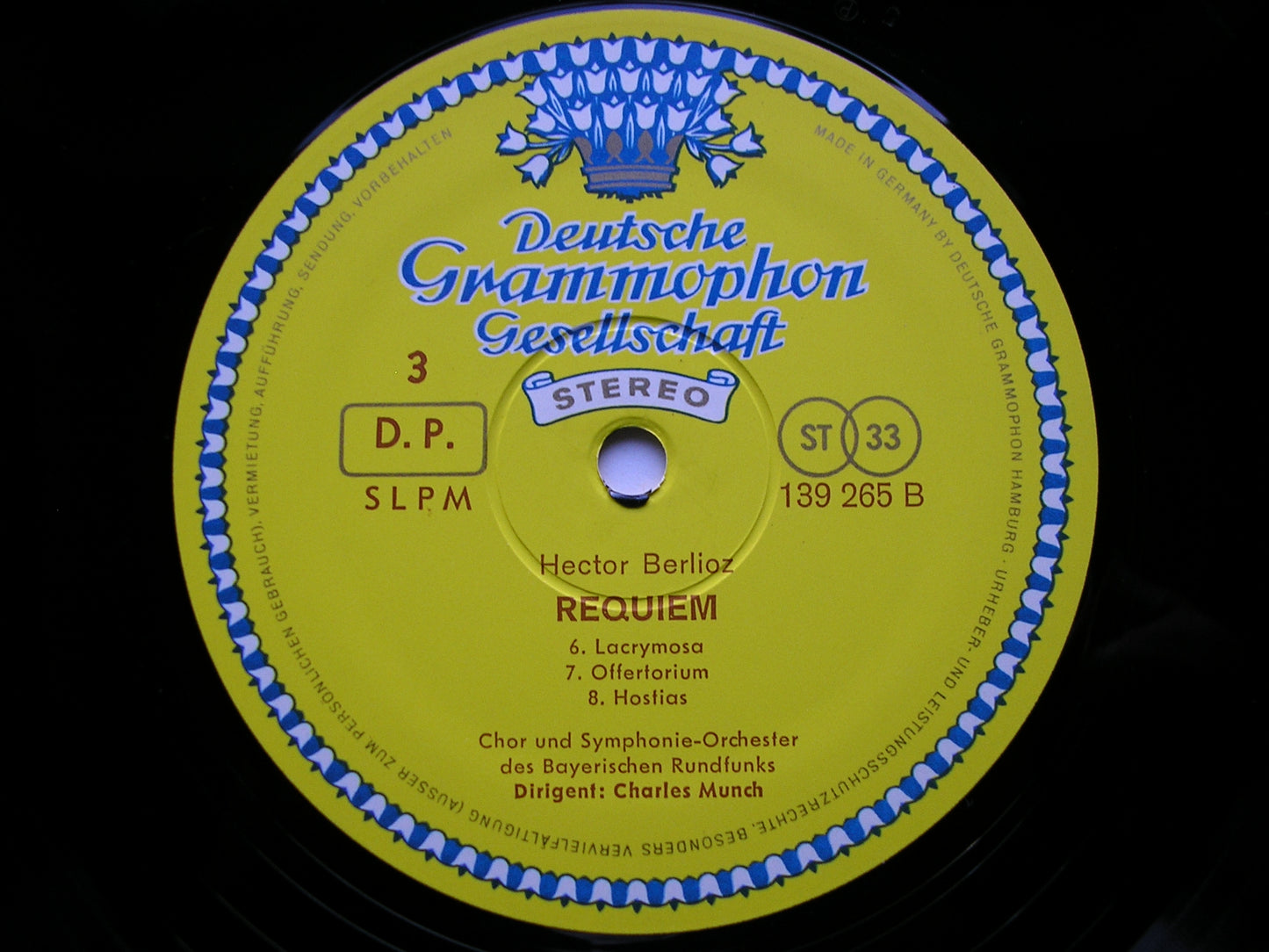 BERLIOZ: REQUIEM     SCHREIER / BAVARIAN RADIO ORCHESTRA / MUNCH      2LP     139 264/5