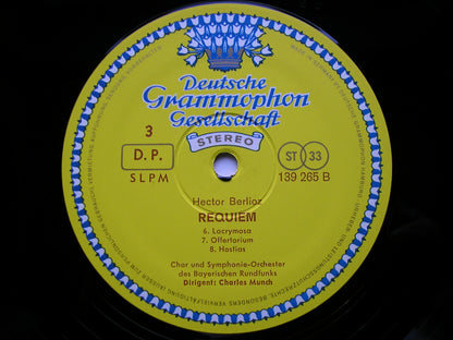 BERLIOZ: REQUIEM     SCHREIER / BAVARIAN RADIO ORCHESTRA / MUNCH      2LP     139 264/5