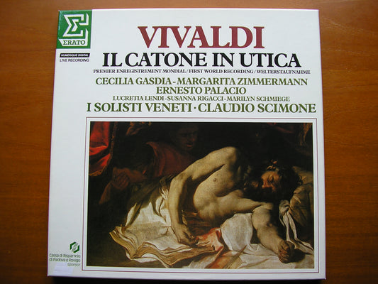 VIVALDI: IL CATONE IN UTICA  (1735)     SOLOISTS / I SOLOISTI VENETI / SCIMONE   2LP    NUM 75204