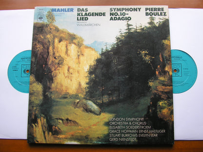 MAHLER: DAS KLAGENDE LIED / SYMPHONY No. 10 Adagio      SOLOISTS / LONDON SYMPHONY / BOULEZ     2LP     77233