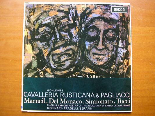 SXL 6012  LEONCAVALLO: PAGLIACCI  / MASCAGNI: CAVALLERIA RUSTICANA     DEL MONACO / SERAFIN        ED1