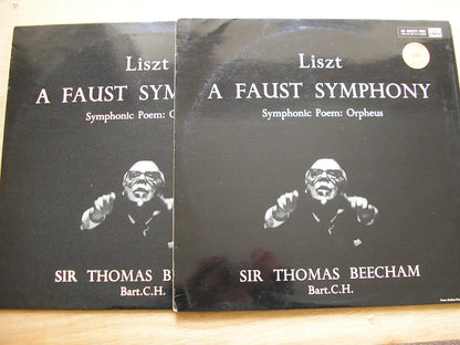 LISZT: A FAUST SYMPHONY / ORPHEUS     YOUNG / ROYAL PHILHARMONIC / BEECHAM    2LP    ASD 317 / 8
