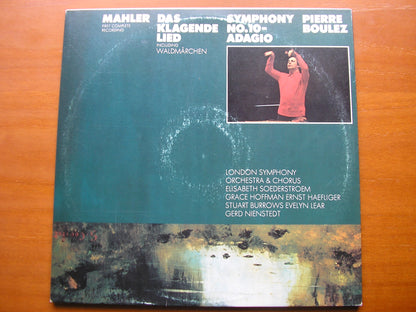 MAHLER: DAS KLAGENDE LIED / SYMPHONY No. 10 Adagio      SOLOISTS / LONDON SYMPHONY / BOULEZ     2LP     77233