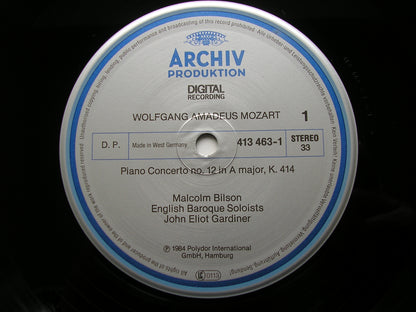 MOZART: THE PIANO CONCERTOS     MALCOLM BILSON / ENGLISH BAROQUE SOLOISTS / GARDINER     DG ARCHIV    8 LP + 2 CD