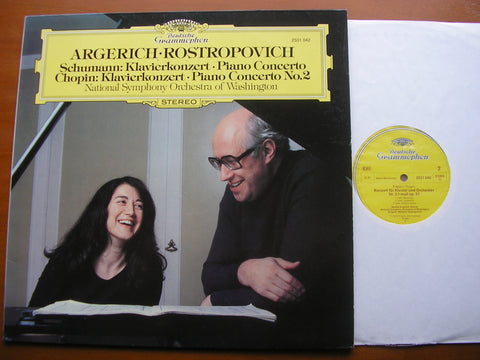 SCHUMANN: PIANO CONCERTO / CHOPIN: PIANO CONCERTO No. 2    ARGERICH / NSOWDC / ROSTROPOVICH   2531 042