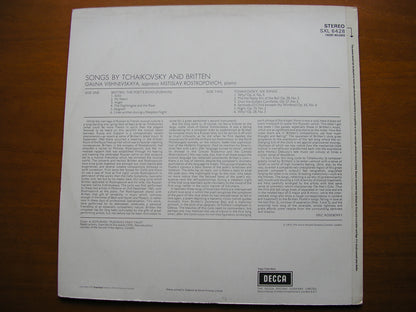 SXL 6428 TCHAIKOVSKY / BRITTEN: SONGS     VISHNEVSKAYA / ROSTROPOVICH      ED3