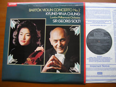 BARTOK: VIOLIN CONCERTO No. 2     CHUNG / LONDON PHILHARMONIC / SOLTI    SXL 6802