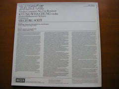 BARTOK: VIOLIN CONCERTO No. 2     CHUNG / LONDON PHILHARMONIC / SOLTI    SXL 6802