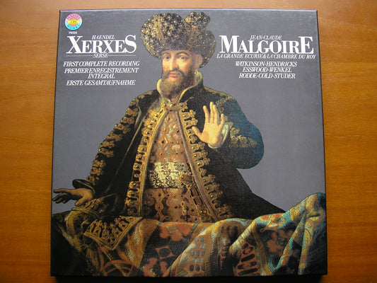 HANDEL: XERXES (1738)      SOLOISTS / LA GRANDE ECURIE ET LA CHAMBRE DU ROY / MALGOIRE    3LP    79325                  3LP