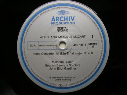 MOZART: THE PIANO CONCERTOS     MALCOLM BILSON / ENGLISH BAROQUE SOLOISTS / GARDINER     DG ARCHIV    8 LP + 2 CD