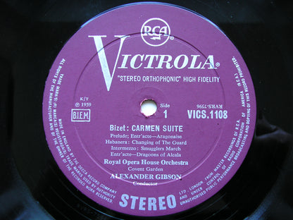 BIZET: CARMEN Suite / GOUNOD: FAUST Ballet Music      GIBSON / OROHCG      VICS 1108