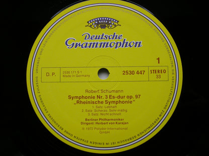 SCHUMANN: SYMPHONY No. 3       KARAJAN / BERLIN PHILHARMONIC      2530 447