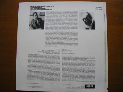 SXL 6431 SIBELIUS: SYMPHONY No. 4 / SALLINEN: MAUERMUSIK      BERGLUND / FINNISH RADIO ORCHESTRA    ED3