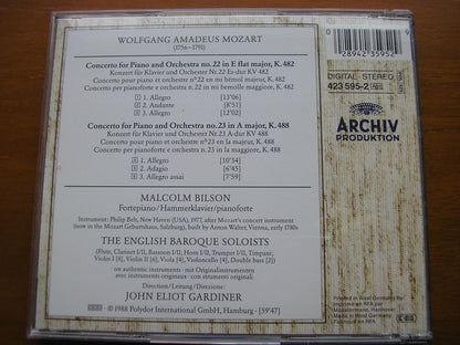 MOZART: THE PIANO CONCERTOS     MALCOLM BILSON / ENGLISH BAROQUE SOLOISTS / GARDINER     DG ARCHIV    8 LP + 2 CD