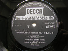 PROKOFIEV: VIOLIN CONCERTOS Nos. 1 & 2      KYUNG WHA CHUNG / LONDON SYMPHONY  / ANDRE PREVIN    SXL 6773