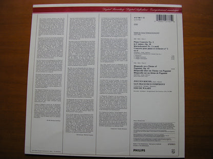 RACHMANINOV: PIANO CONCERTO No. 2 / RHAPSODY     KOCSIS / SAN FRANCISCO SYMPHONY / DE WAART     412  738