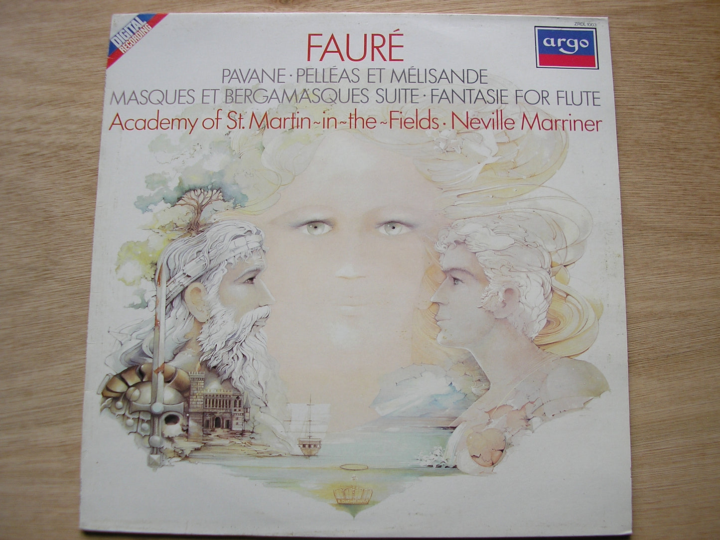 FAURE: PELLEAS & MELISANDE Suite / MASQUES ET BERGAMASQUES / PAVANE / FANTAISIE      ASMIF / MARRINER     ZRDL 1003