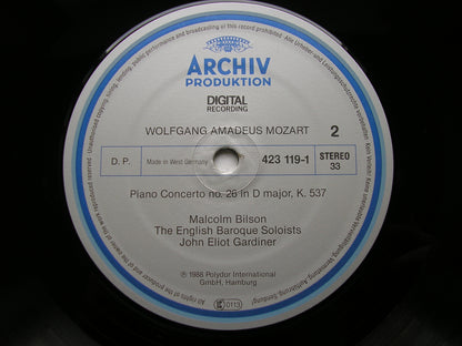 MOZART: THE PIANO CONCERTOS     MALCOLM BILSON / ENGLISH BAROQUE SOLOISTS / GARDINER     DG ARCHIV    8 LP + 2 CD