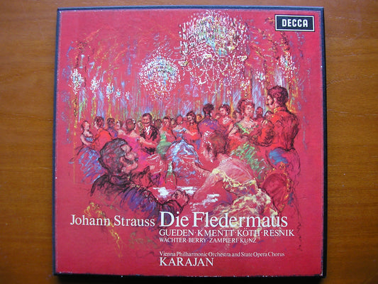SXL 6015 / 6  STRAUSS: DIE FLEDERMAUS     GUEDEN / RESNIK / WAECHTER / VIENNA PHILHARMONIC / KARAJAN      ED1
