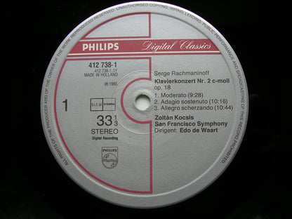 RACHMANINOV: PIANO CONCERTO No. 2 / RHAPSODY     KOCSIS / SAN FRANCISCO SYMPHONY / DE WAART     412  738