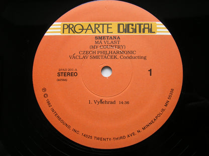 SMETANA: MA VLAST      CZECH PHILHARMONIC / SMETACEK     2 LP      2PAD 201