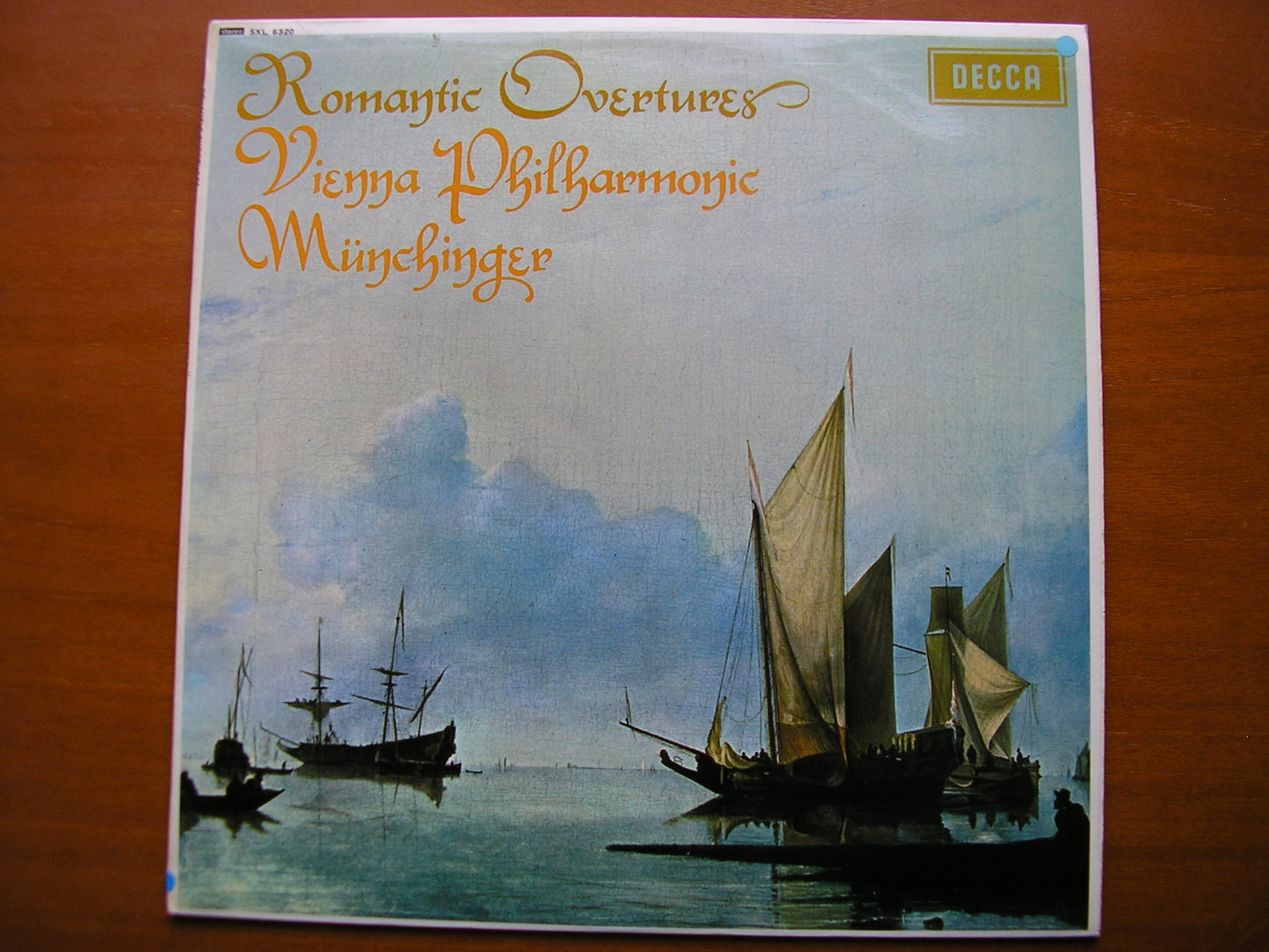 SXL 6320  ROMANTIC OVERTURES: WEBER / SCHUMANN / SCHUBERT / CHERUBINI / MENDELSSOHN     VIENNA PHILHARMONIC / MUNCHINGER    ED1