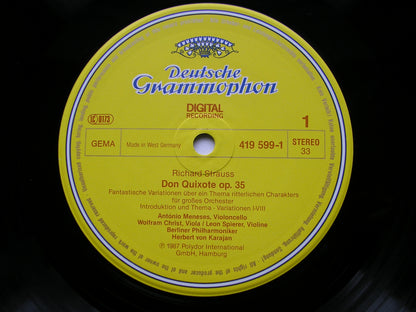 STRAUSS: DON QUIXOTE / TILL EULENSPIEGEL      KARAJAN / BERLIN PHILHARMONIC     419 599