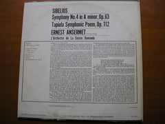 SIBELIUS: SYMPHONY No. 4 / TAPIOLA       ANSERMET / SUISSE ROMANDE      CS 6387