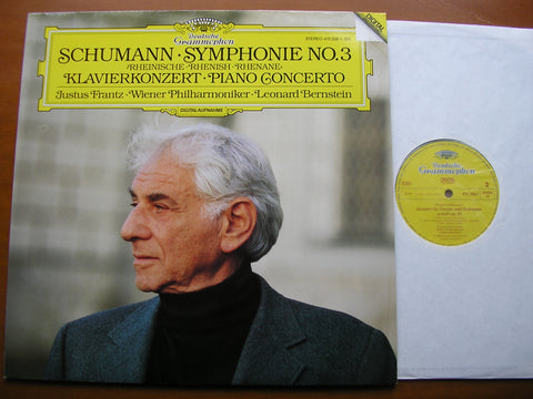 SCHUMANN: SYMPHONY No. 3 / PIANO CONCERTO     FRANTZ / VIENNA PHILHARMONIC / BERNSTEIN     415 358