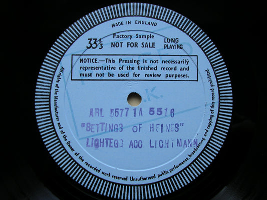 SXL 6019  SONGS TO HEINE TEXTS: BRAHMS / WOLF / SCHUBERT / MENDELSSOHN      LICHTEGG / LICHTMANN      ED1