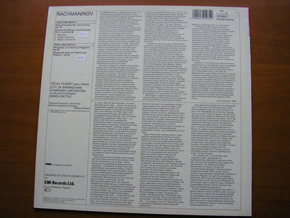 RACHMANINOV: PIANO CONCERTO No. 2 / RHAPSODY     OUSSET / CITY OF BIRMINGHAM SYMPHONY / RATTLE    27 0103
