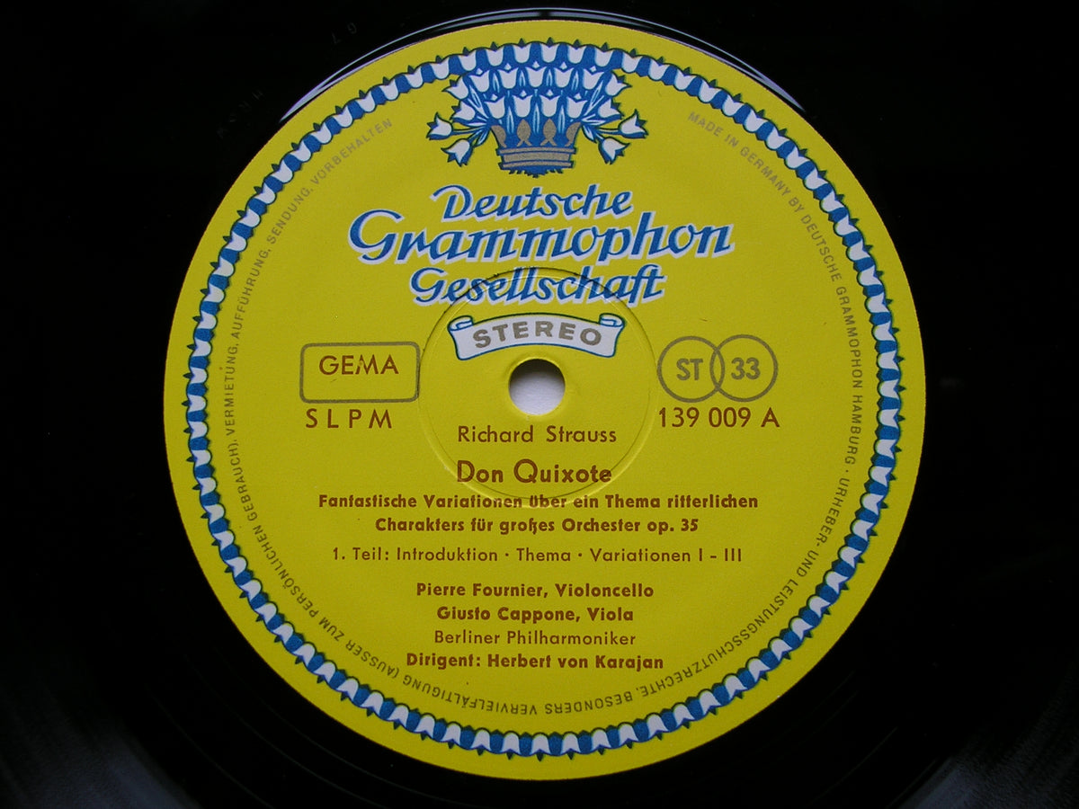 STRAUSS: DON QUIXOTE       FOURNIER / BERLIN PHILHARMONIC / KARAJAN    139 009