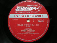 SIBELIUS: SYMPHONY No. 2      ANSERMET / SUISSE ROMANDE ORCHESTRA      CS 6391