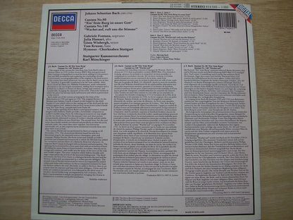 BACH: CANTATAS Nos. 80 & 140    SOLOISTS / STUTTGART CHAMBER ORCHESTRA / MUNCHINGER      414 045