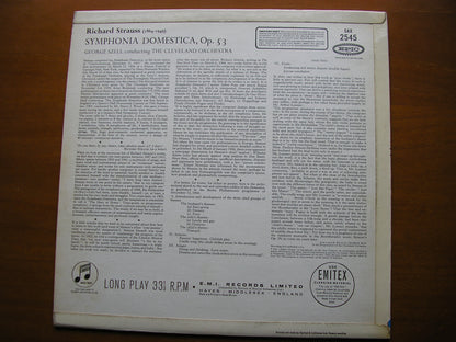 STRAUSS: SINFONIA DOMESTICA     SZELL / CLEVELAND ORCHESTRA      SAX 2545