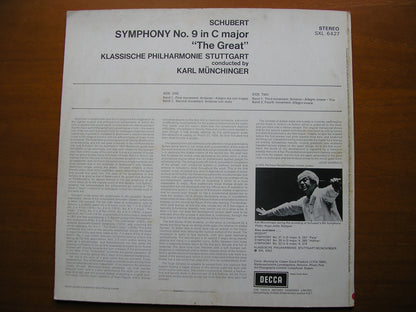 SXL 6427 SCHUBERT: SYMPHONY No. 9      MUNCHINGER / STUTTGART KLASSISCHE PHILHARMONIE     ED3