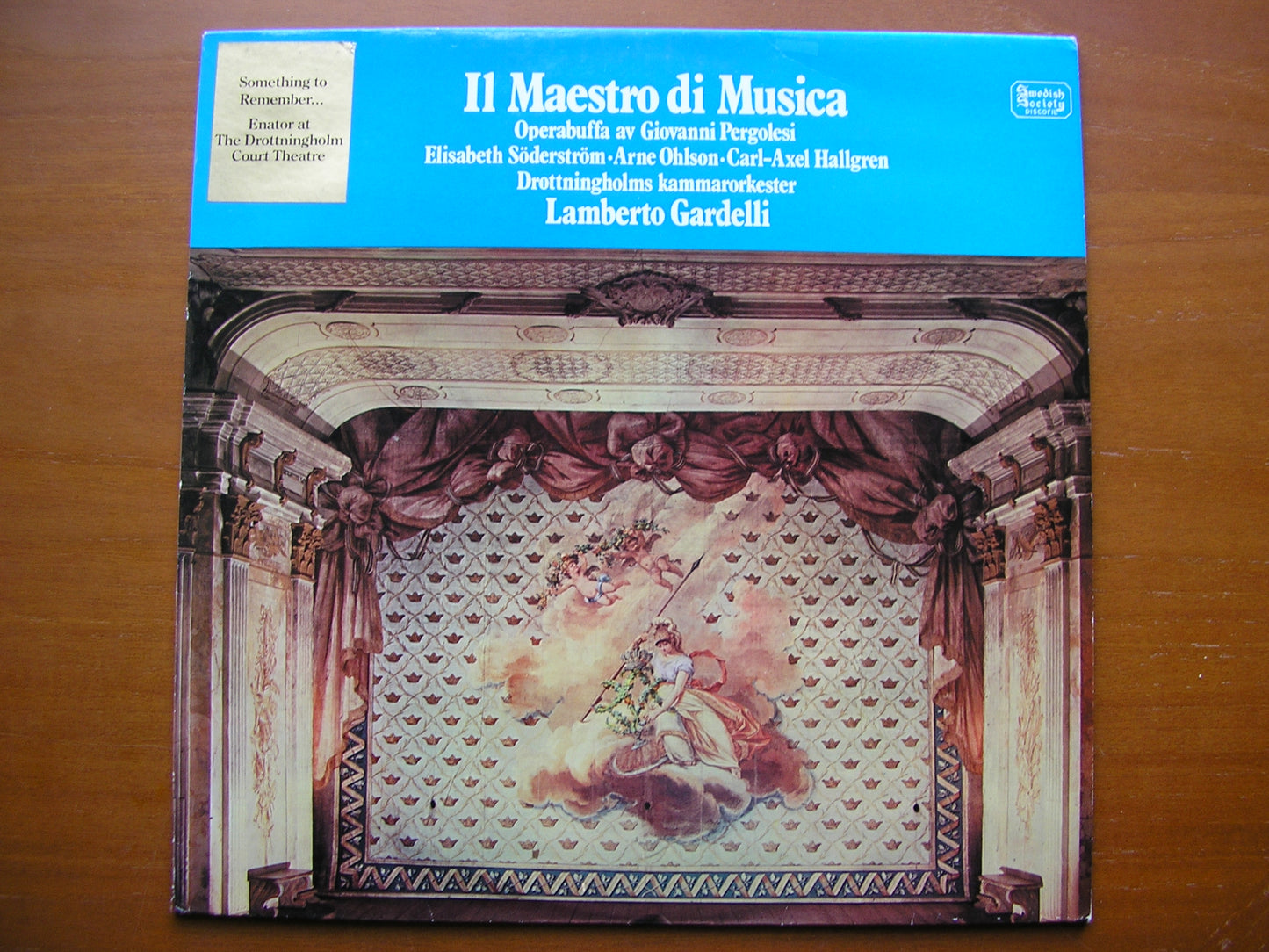 PERGOLESI: THE MUSIC MASTER  (1731)    SOLOISTS / DROTTNINGHOLM CHAMBER ORCHESTRA / GARDELLI      SLT 33253
