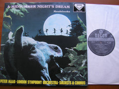 MENDELSSOHN: A MIDSUMMER NIGHT'S DREAM      SOLOISTS / LONDON SYMPHONY ORCHESTRA / MAAG      SXL 2060