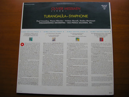 MESSIAEN: TURANGALILA SYMPHONIE    CROSSLEY / MURAIL / PHILHARMONIA / ESA-PEKKA SALONEN     2LP      I2M 42126
