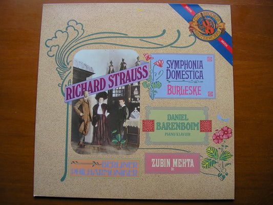 STRAUSS: SINFONIA DOMESTICA / BURLESKE     BARENBOIM / BERLIN PHILHARMONIC / MEHTA      M 42322