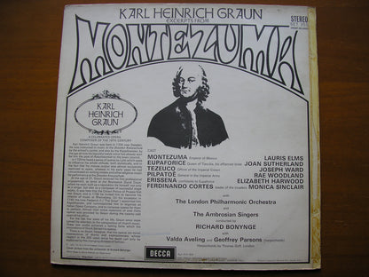 GRAUN: MONTEZUMA (1755)   excerpts     SOLOISTS / LONDON PHILHARMONIC / BONYNGE     SET 351