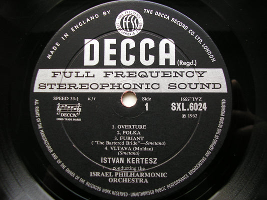 SXL 6024  BOHEMIAN RHAPSODY: MUSIC OF DVORAK & SMETANA     KERTESZ / ISRAEL PHILHARMONIC     ED2