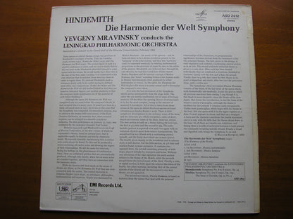 HINDEMITH: HARMONIE DER WELT SYMPHONY  YEVGENY MRAVINSKY / LENINGRAD PHILHARMONIC  ASD 2912