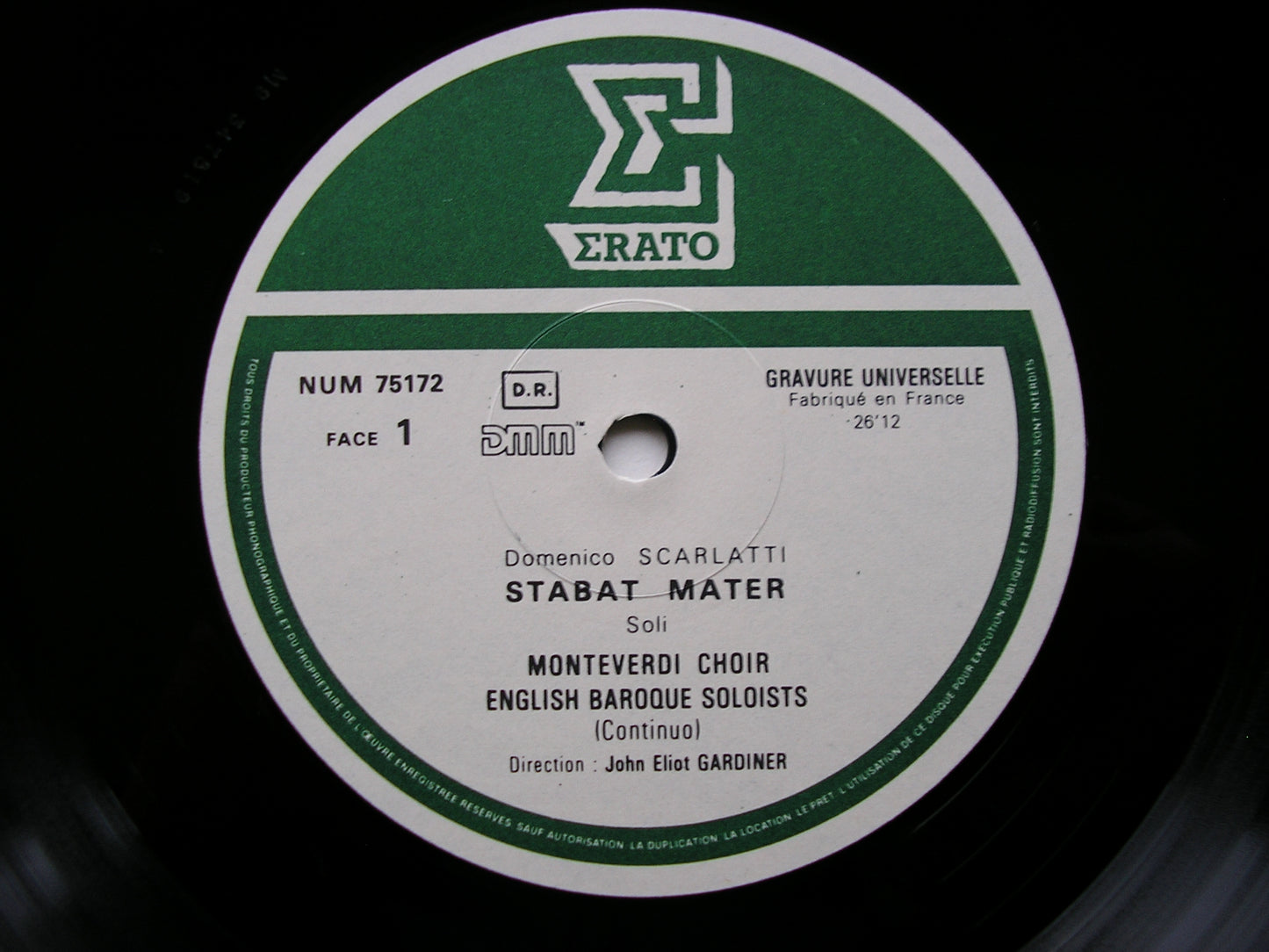 SCARLATTI: STABAT MATER / SACRED MUSIC OF CLEMENT / GESUALDO / CAVALLI     SOLOISTS / MONTEVERDI CHOIR / GARDINER      NUM 75172