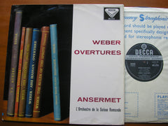 WEBER: SIX OVERTURES     ANSERMET / SUISSE ROMANDE   SXL 2112