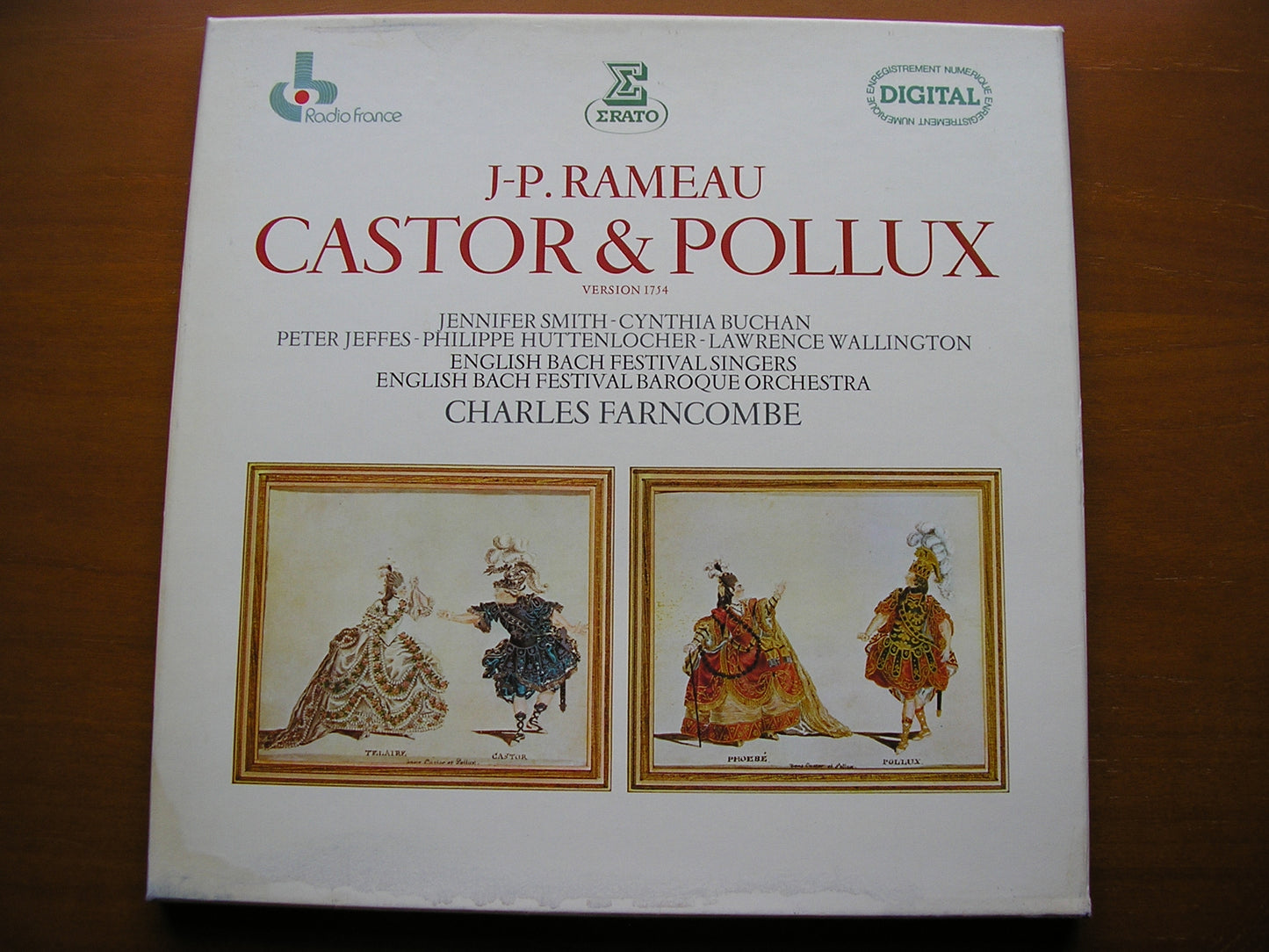 RAMEAU: CASTOR & POLLUX (1754)     SOLOISTS / ENGLISH BACH FESTIVAL BAROQUE ORCHESTRA / FARNCOMBE    3LP    NUM 750323